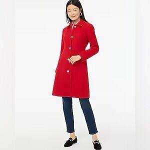 NWT J.Crew Lady‎ Day Coat With Jeweled Buttons